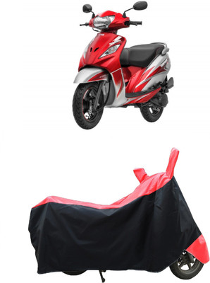 Coxtor Two Wheeler Cover for TVS(Wego, Red)