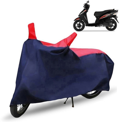 Mdstar Waterproof Two Wheeler Cover for TVS(Wego, Red, Blue)