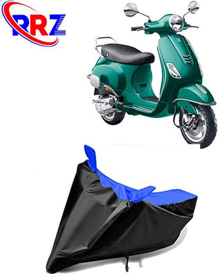 RRZ Waterproof Two Wheeler Cover for Vespa(Vespa VXL 150, Black, Blue)
