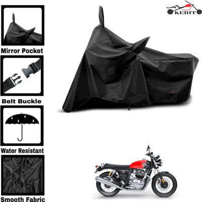 KEDIT Two Wheeler Cover for Universal For Bike(Continental GT, Black)