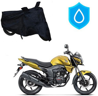 DeepShakshi AUTOMOTIVE Waterproof Two Wheeler Cover for Honda(CB Trigger, Black)