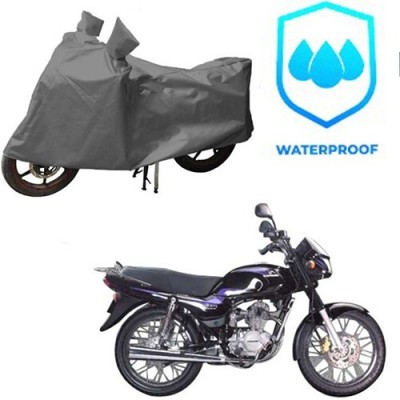 MMSSTAR Waterproof Two Wheeler Cover for Bajaj(Caliber, Grey)