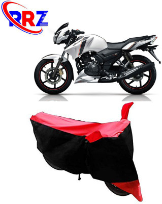 AutoGalaxy Waterproof Two Wheeler Cover for TVS(Apache 150, Black, Red)