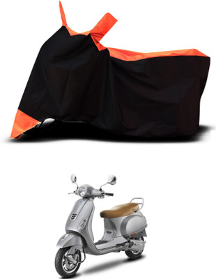 VESMEI Two Wheeler Cover for TVS(Victor, Orange)
