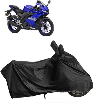 MMSSTAR Waterproof Two Wheeler Cover for Yamaha(YZF R15 V3.0, Black)