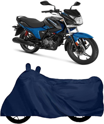 ROYAL AUTO MART Waterproof Two Wheeler Cover for Hero(Glamour, Blue)