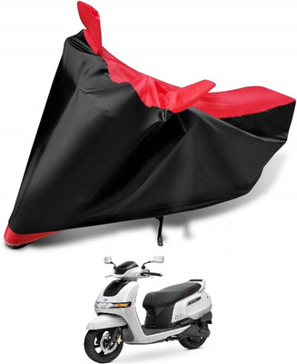 MOCKHE Two Wheeler Cover for TVS(iQube, Red)
