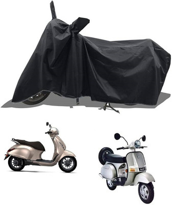 smwzxyu Waterproof Two Wheeler Cover for Bajaj(Chetak, Black)