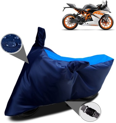 THE REAL ARV Waterproof Two Wheeler Cover for KTM(RC 200, Blue)