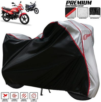 xodi Waterproof Two Wheeler Cover for Hero(Splendor NXG, Black, Blue, Multicolor)