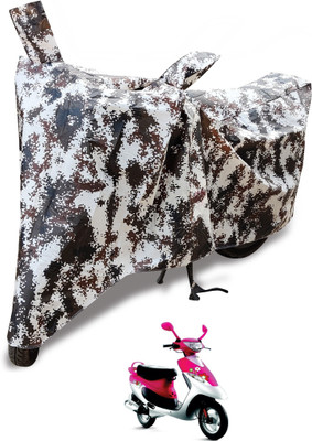 Auto Hub Waterproof Two Wheeler Cover for TVS(Scooty Pep Plus, Multicolor)