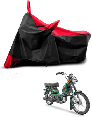 AASHTIK MART Two Wheeler Cover for TVS(Heavy Duty, Red, Black)