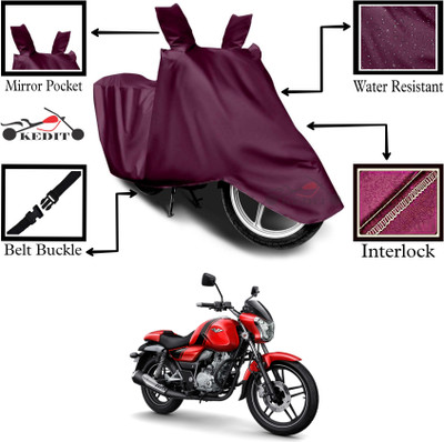 AASHTIK MART Two Wheeler Cover for Bajaj(V12, Maroon)