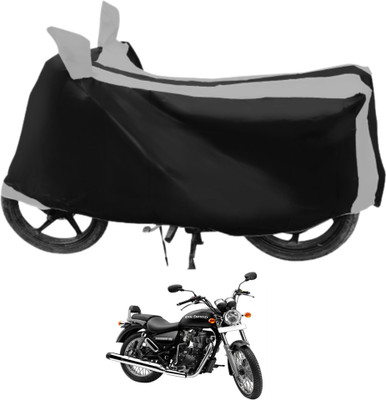 Euro Care Waterproof Two Wheeler Cover for Royal Enfield(Thunderbird 350, Silver)