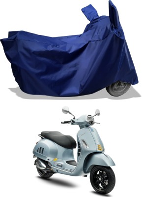 Amexride Two Wheeler Cover for Vespa(GTS Super 300, Blue)