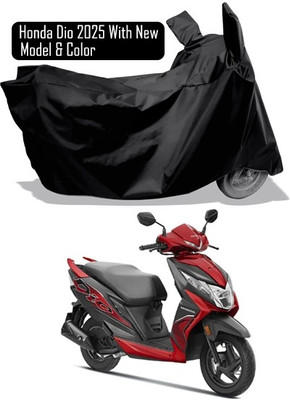 Amexride Two Wheeler Cover for Honda(Dio, Black)