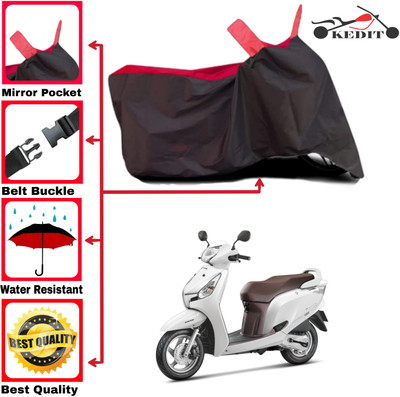 AASHTIK MART Two Wheeler Cover for Honda(Aviator, Red, Black)