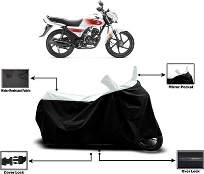 Amexride Two Wheeler Cover for Honda(Dream, White)