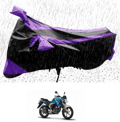 RONISH Waterproof Two Wheeler Cover for Yamaha(FZ-S, Purple, Black)