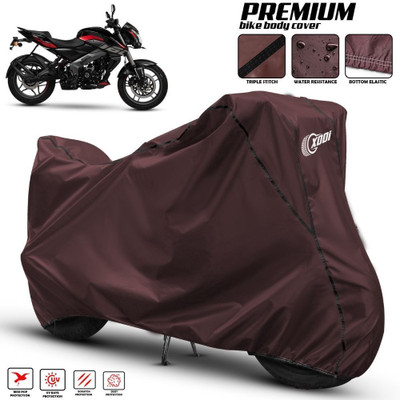 xodi Waterproof Two Wheeler Cover for Bajaj(Pulsar 160 NS DTS-i, Maroon, Black)