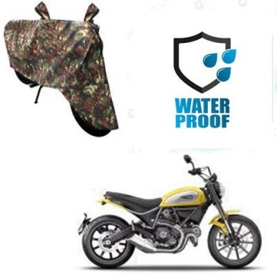 Mdstar Waterproof Two Wheeler Cover for Ducati(Scrambler, Multicolor)