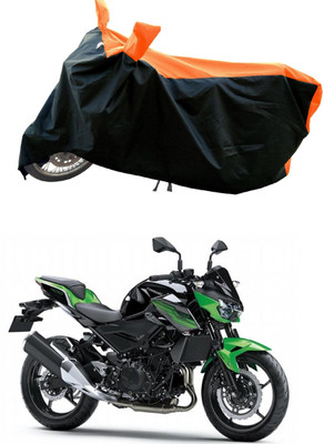 DeepShakshi AUTOMOTIVE Waterproof Two Wheeler Cover for Kawasaki(Z400 BS6, Orange)