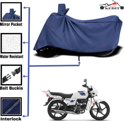 AASHTIK MART Two Wheeler Cover for Hero(MotoCorp Super Splendor, Blue)
