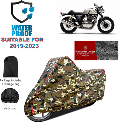 GOSHIV-car and bike accessories Waterproof Two Wheeler Cover for Royal Enfield(Continental GT 650, Yellow)
