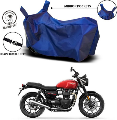SEBONGO Waterproof Two Wheeler Cover for Triumph(Blue)