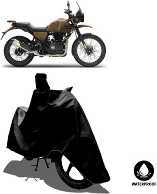 Amexride Waterproof Two Wheeler Cover for Royal Enfield(Himalayan, Black)