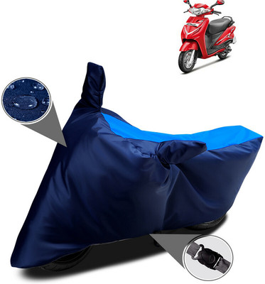 MMSSTAR Waterproof Two Wheeler Cover for Hero(Duet VX 110CC, Blue)