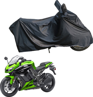 Motodreka Waterproof Two Wheeler Cover for Kawasaki(Ninja 1000, Black)