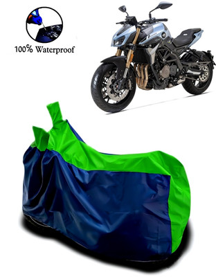 Autofly Waterproof Two Wheeler Cover for Benelli(TNT 600i, Blue, Green)