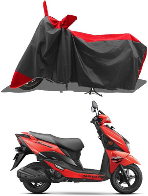 KEDIT Two Wheeler Cover for Suzuki(Avenis 125, Red, Black)