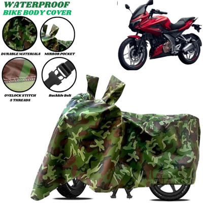 SRP PRODUCT Waterproof Two Wheeler Cover for Bajaj(Pulsar AS 150, Green)