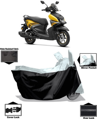 Amexride Two Wheeler Cover for Yamaha(Ray-ZR 125FI BS6, White)