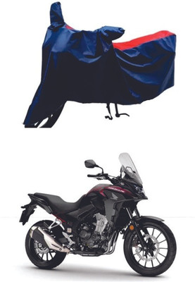 AUTOCAD Waterproof Two Wheeler Cover for Honda(CB500F, Red, Blue)