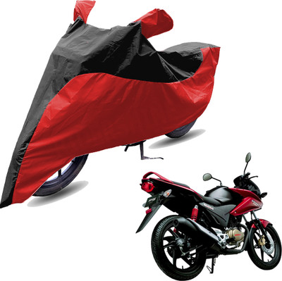 RiderShine Two Wheeler Cover for Honda(CBF Stunner, Red, Black)