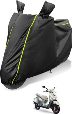 Auto Hub Waterproof Two Wheeler Cover for Bajaj(New Chetak, Black)