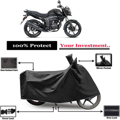 AASHTIK MART Two Wheeler Cover for Honda(CB Trigger, Black)