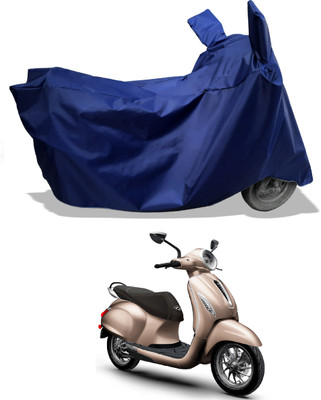 Amexride Two Wheeler Cover for Bajaj(New Chetak, Blue)