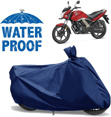 AUTOCAD Waterproof Two Wheeler Cover for Honda(CB Unicorn 160, Blue)