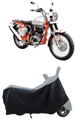 Coxtor Waterproof Two Wheeler Cover for Royal Enfield(Bullet Trials 350, Grey)