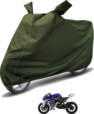 Auto Hub Waterproof Two Wheeler Cover for Yamaha(YZF R25, Green)