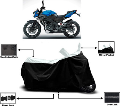 Amexride Two Wheeler Cover for Bajaj(Pulsar 250, White)