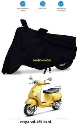 AutoRash Two Wheeler Cover for Vespa(Vespa VXL 125, Black)