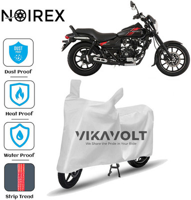 NOIREX Waterproof Two Wheeler Cover for Bajaj(Avenger 220 Street, Silver)