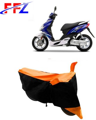 FFZ Waterproof Two Wheeler Cover for Yamaha(Jog R, Black, Orange)