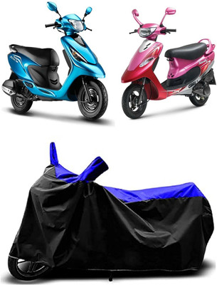 VESMEI Two Wheeler Cover for TVS(Scooty Pep Plus, Blue)