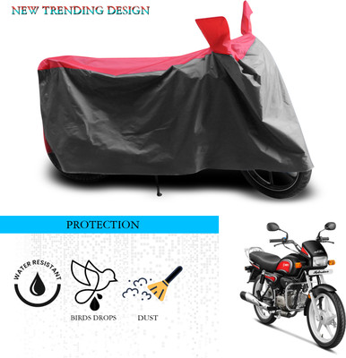 ANTHUB Waterproof Two Wheeler Cover for Hero(Splendor, Grey, Red)